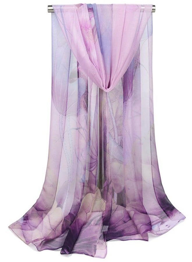 Mawjom Scarfs for Women Lightweight Print Fashion Sunscreen Wraps Shawls Scarves for Women Elegant Sheer Scarfs - Image 2